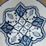 Marokkanische Keramikschale_20 cm in Hellblau