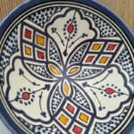 Marockansk keramikskål_20 cm i mörklila