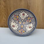 Marokkanische Keramikschale_20 cm in Dunkelviolett