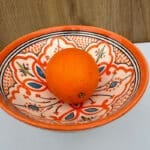 Marokkaanse keramische kom_20 cm in oranje