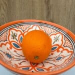 Marokkanische Keramikschale_20 cm in Orange