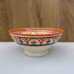 Marokkansk keramik skål_20 cm i orange