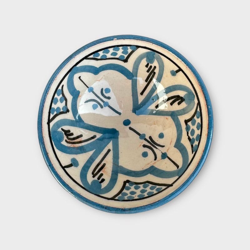 Se Marokkansk keramik skål - 8,5 cm. - Lavendelblå hos Tibladin.dk