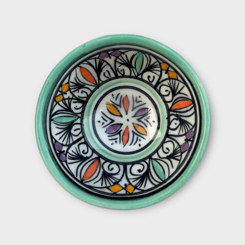 Billede af Marokkansk keramik skål - 8,5 cm. - Mint Art
