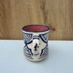Moroccan mug with handle_dark blue