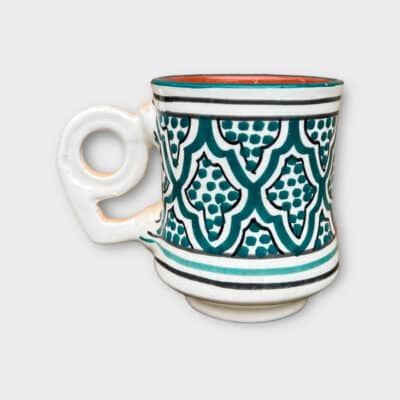 Moroccan mug with eye hank_petrol