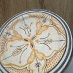 Moroccan plate_20 cm yellow