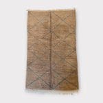 Marokkansk Beni Ouarain_Brun med blått mønster_AZEL