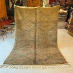 Marokkansk Beni Ouarain_Brun med blått mønster_AZEL