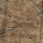 Marokkansk Beni Ouarain_Brun med blått mønster_AZEL