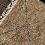 Marokkansk Beni Ouarain_Brun med blått mønster_AZEL