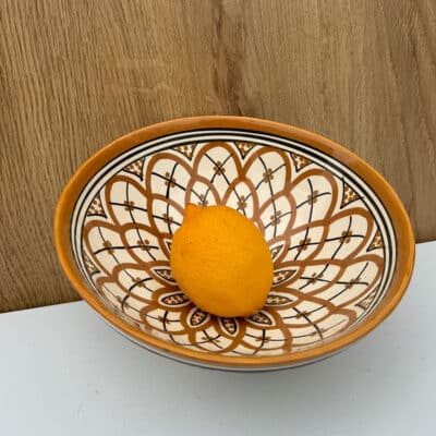 Moroccan bowl 20 cm. ocher