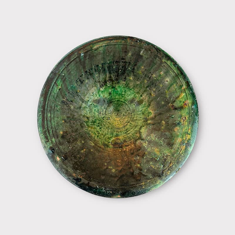 Billede af Fad i grøn 30 cm. Tamegroute keramik - V3