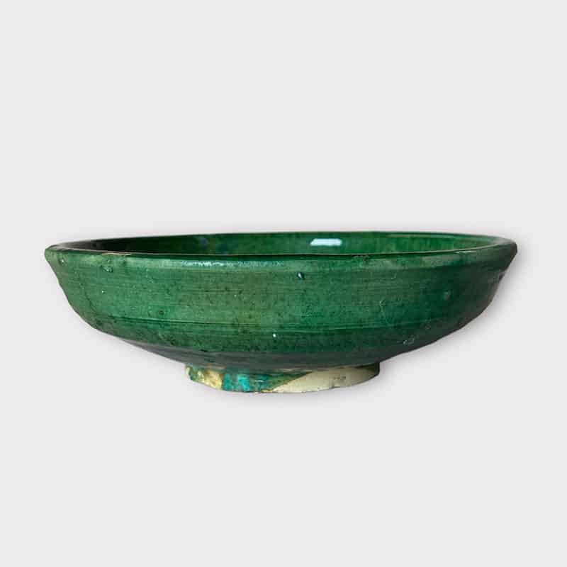 Billede af Fad 27 cm. i grøn Tamegroute keramik - V2