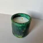 scented candle in Tamegroute pot