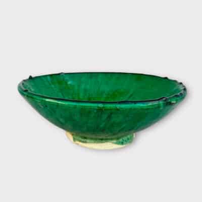 Moroccan bowl 23 cm green tamegroute_mat