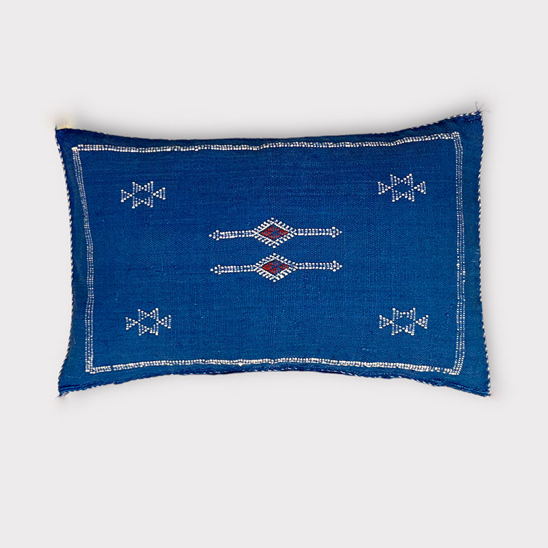 Kaktussilke Pudebetræk 40x60 Cm Blå Motiv 3