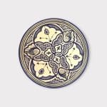 assiette violette de 26 cm