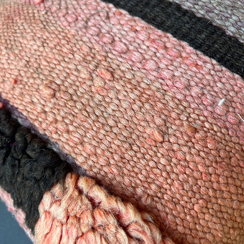 Marokkaans kussen met vintage tapijt_TEDDY_motief