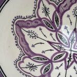 Marokkansk keramikkskål_32 cm lilla