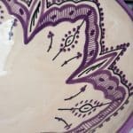 Marokkansk keramikkskål_32 cm lilla