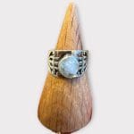 Ring with moonstone