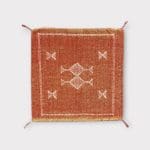 Kaktusähnlicher Kissenbezug Terrakotta mit weißen Details Motiv 4