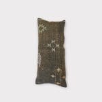 Oreillers en soie de cactus oblongs, teintes brunes V2