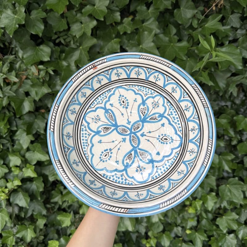 plat à couscous bleu clair 5