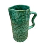 Groene melange keramische kan