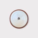 Marokkaanse keramiek kom rond 10 cm bruin 1 zijde