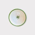 Marokkaanse keramische kom rond 10 cm groene zijkant