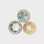 Marokkanische Keramikschalen 25 cm beide grün