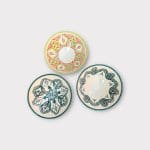 Marokkaanse keramiek kommen 25 cm beide groen