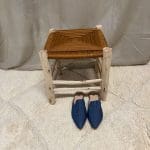 tabouret en corde tressée couleur cuivre