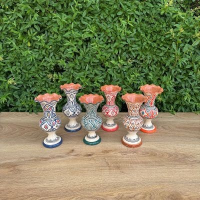 Marokkaanse keramische golvende vazen