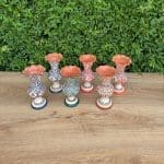 Marokkaanse keramische golvende vazen