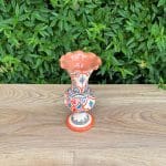 Marokkaanse keramische golvende vazen oranje