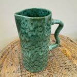 Groene melange keramische kan 6