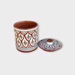 Pots marocains à couvercle plat marron 1