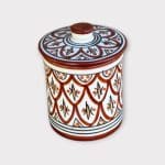 Pots marocains à couvercle plat marron 1