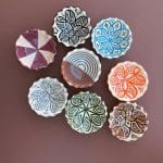 Marokkaanse keramische kom 12 cm golf meerdere kleuren