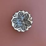 Marokkaanse keramische kom 12 cm golf zwart Marokkaanse keramische kom 12 cm golf zwart