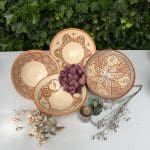 Marokkanische Keramikschalen 25 cm Brauntöne alle 2