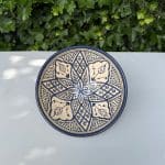 Marockanska keramikskålar 25 cm mörkblå 3