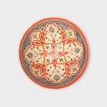 Moroccan ceramic bowls 25 cm orange 2