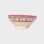 Moroccan ceramic bowls 25 cm red 2