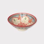 Moroccan ceramic bowls 25 cm red 3
