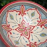 Marokkanische Keramikschalen 25 cm rot 6