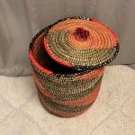 Marokkaanse mand met oranje en zwarte moenster 60 cm 2